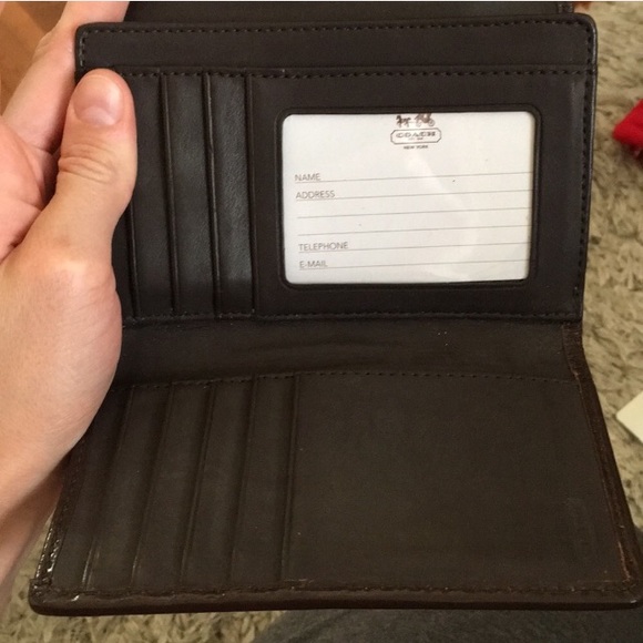 Beige gold Signature Wallet by Coach - Picture 3 of 5